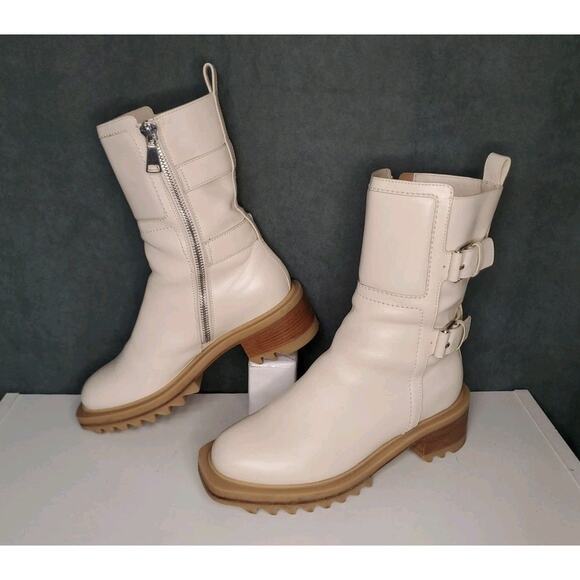 Tamara Mellon White Perfecto Ankle 50 Boot Made in Italy EU 39 US 8.5 MSRP $995 - Picture 1 of 16